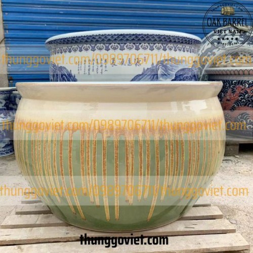 Bồn Tắm Gốm - Chum Onsen Đường Kính 1.1m