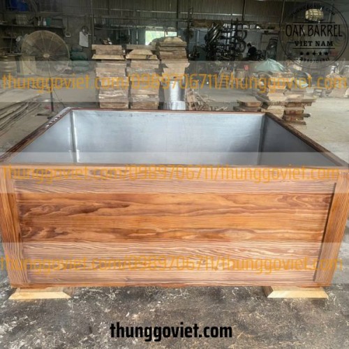 BỒN TẮM GỖ THÔNG MỸ BIẾN TÍNH - BỒN TẮM GỖ NGOÀI TRỜI