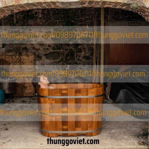  BỒN TẮM GỖ TRÀM BÔNG VÀNG – GIẢI PHÁP THƯ GIÃN CAO CẤP NGAY TẠI NHÀ
