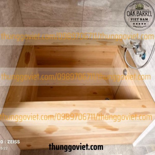KÍCH THƯỚC BỒN TẮM GỖ CHỮ NHẬT