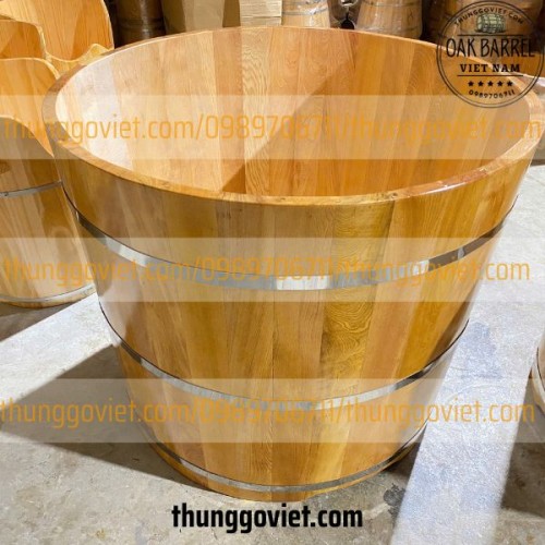 BỒN TẮM GỖ PƠ MU TỰ NHIÊN - KHÔNG SƠN