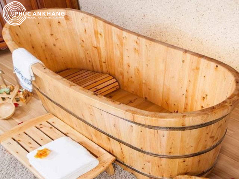 Bồn tắm gỗ spa