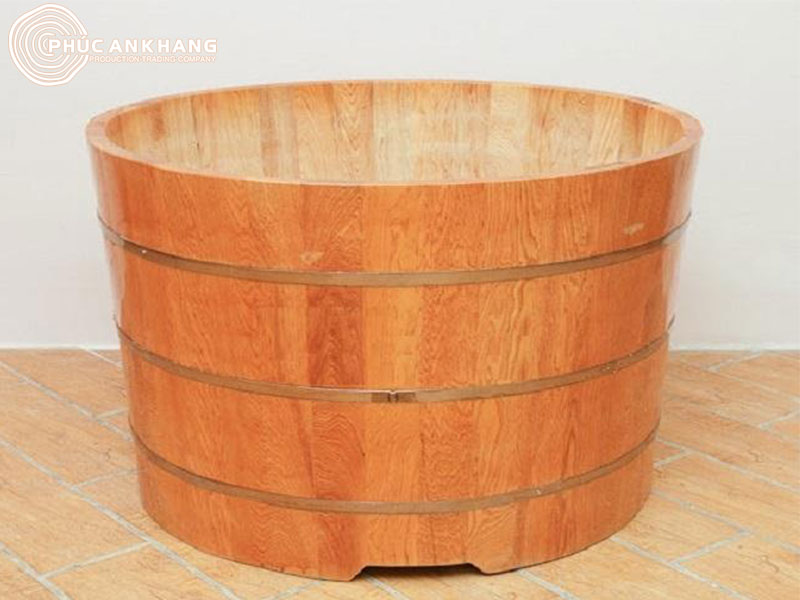 Bồn tắm gỗ Spa hình tròn