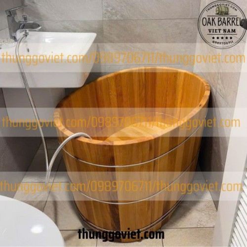 BỒN TẮM GỖ TEAK LÀO – ĐẲNG CẤP SPA TẠI GIA, CHỐNG ẨM TUYỆT ĐỐI