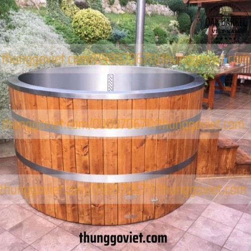 BỒN TẮM INOX BỌC GỖ BIẾN TÍNH GIỮ LẠNH TỐT KHÔNG ?