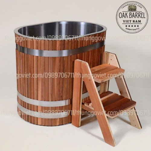 BỒN TẮM INOX ỐP GỖ TUYẾT TÙNG DÙNG SỬ DỤNG ĐỂ NGÂM LẠNH - AI NÊN MUA ?