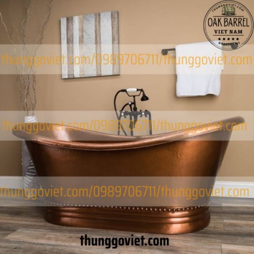 BỒN TẮM BẰNG ĐỒNG DÁNG OVAL – LỰA CHỌN HOÀN HẢO CHO PHÒNG TẮM CỦA BẠN