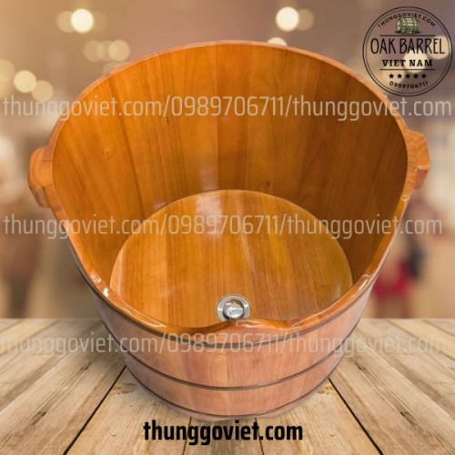 CHẬU GỖ NGÂM MÔNG GỖ CAO SU THÁI LAN SIZE LỚN