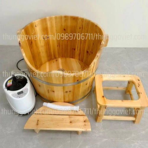 Combo Chậu Gỗ Ngâm Xông Phụ Khoa