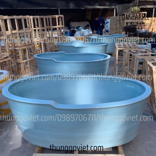Bồn Tắm Bằng Gốm Dài 1.5m, Cao 60cm, Rộng 80cm