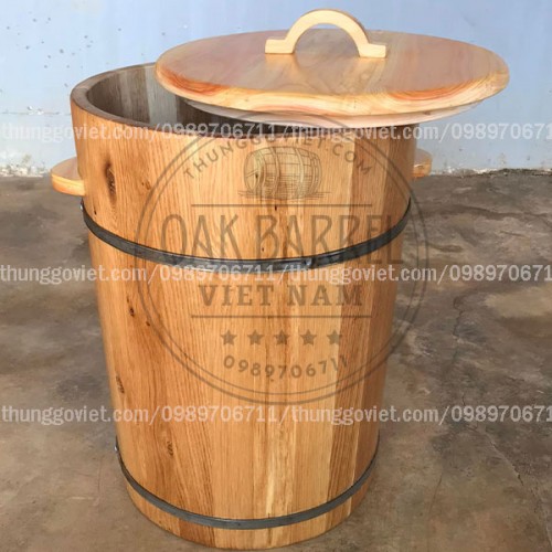 Thùng Gỗ Đựng Gạo 10kg