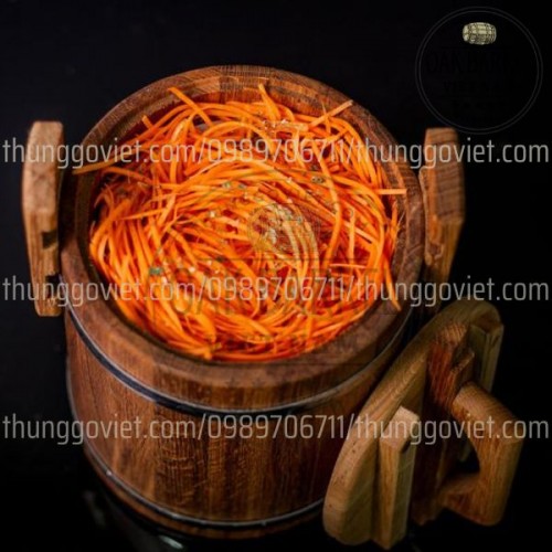 THÙNG GỖ SỒI DƯA CHUA - THÙNG GỖ SỒI 5L