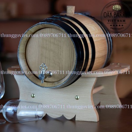 THÙNG GỖ SỒI NHẬP KHẨU NGUYÊN CHIẾC 20 LÍT